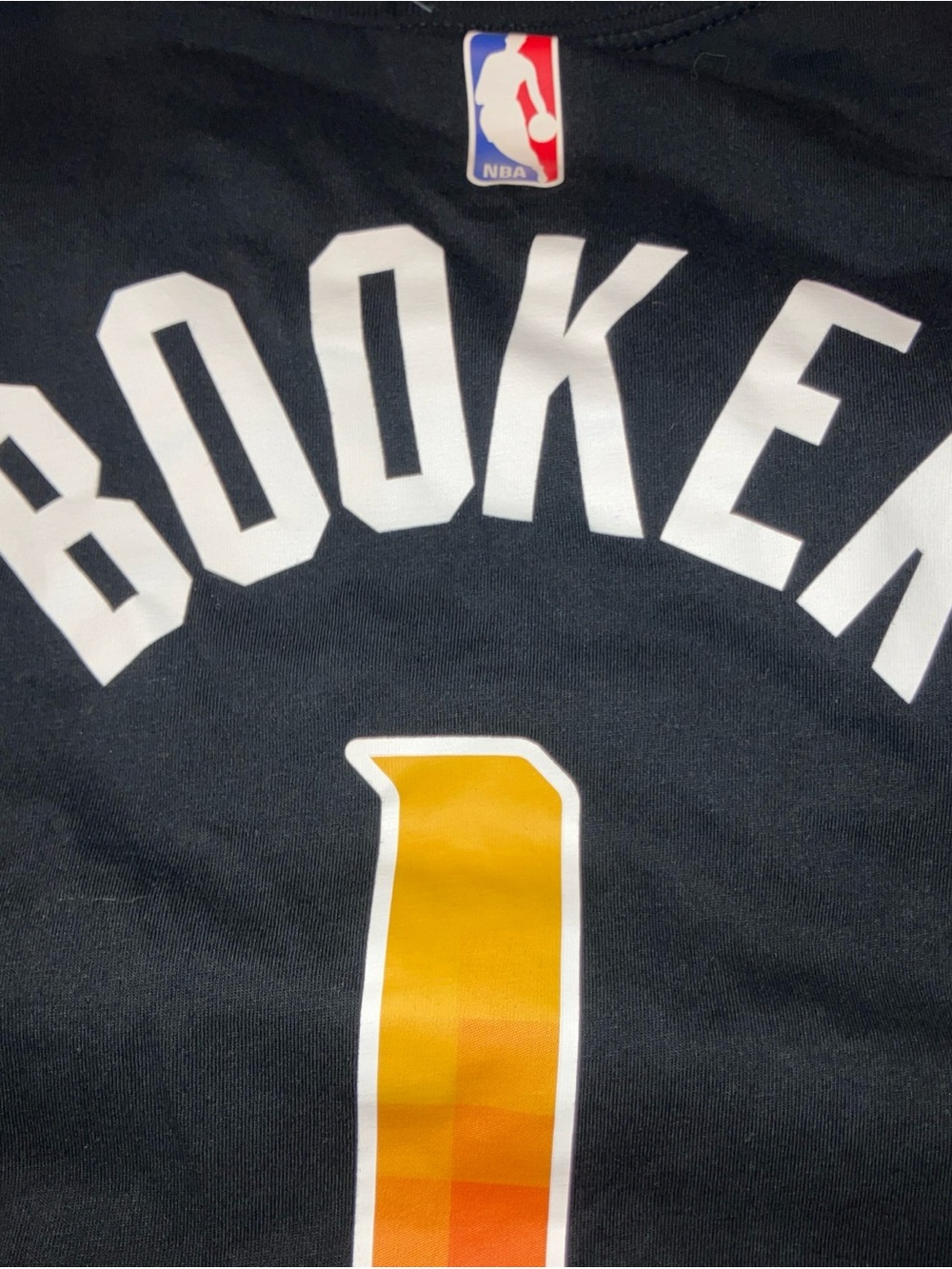 NBA Nike # 1 Devin Booker PHX suns , Black , men’s XXL, Jersey
